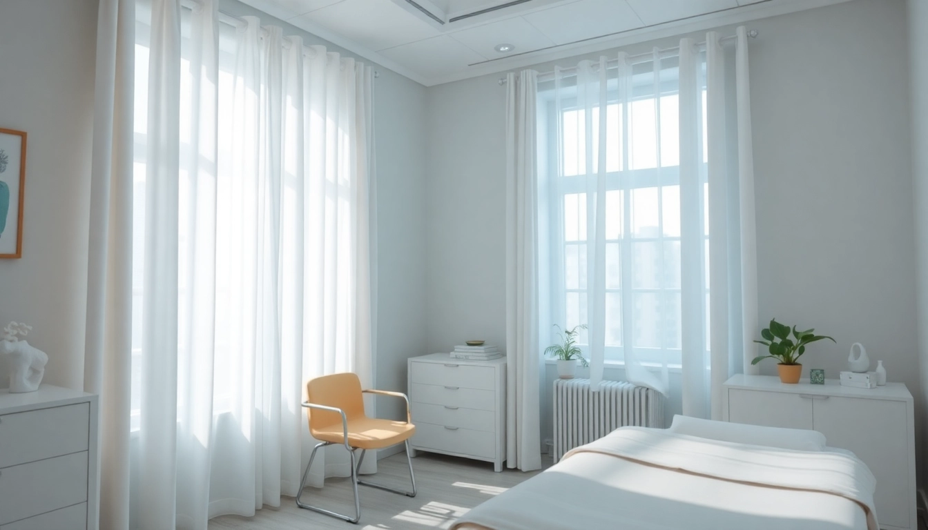 Behandlung für glatte Haut in einer eleganten klinischen Umgebung, ideal für ästhetische Medizin.