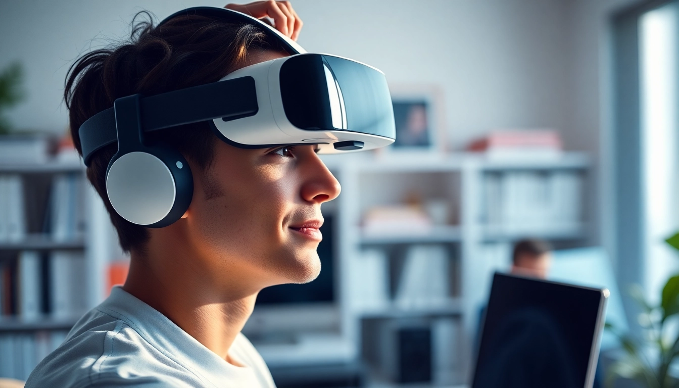 Experience the cutting-edge technology when you buy Apple Vision Pro in a modern workspace.