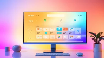 Explore the key features of wps中文版, showcasing its modern interface and user-friendly tools.