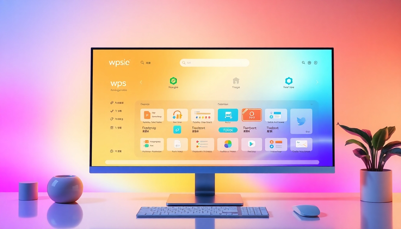 Explore the key features of wps中文版, showcasing its modern interface and user-friendly tools.