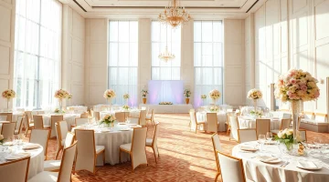 Host unforgettable events at le prestige hall, featuring elegant decor and a luxurious atmosphere.