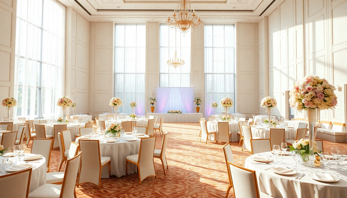Host unforgettable events at le prestige hall, featuring elegant decor and a luxurious atmosphere.