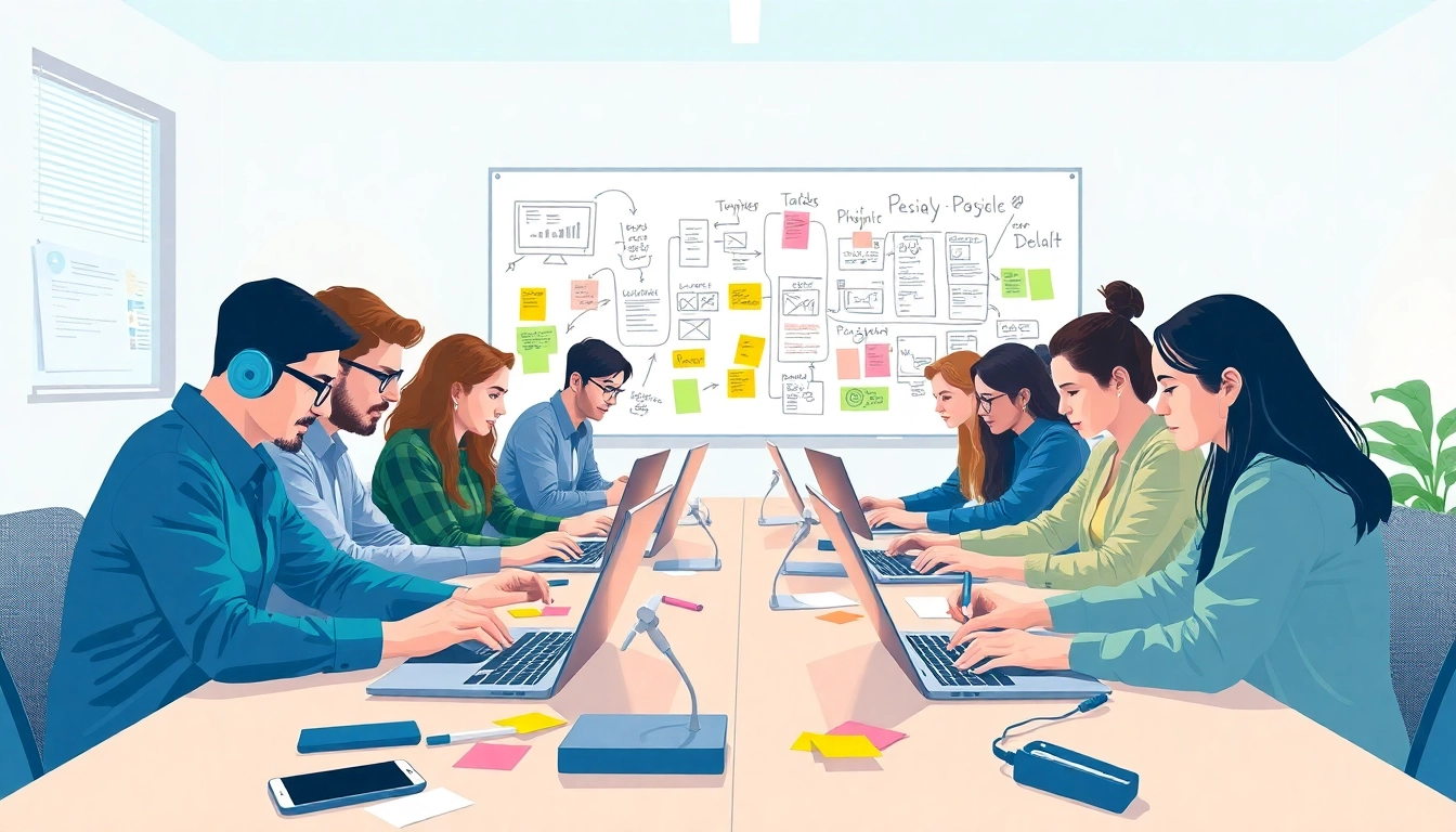 Engage with professionals in web development crafting a website project collaboratively.