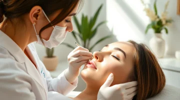 Experience PDO threads near me with expert aesthetician performing a thread lift procedure.