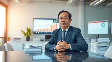 카드 결제 현금화에 대해 설명하는 금융 상담사의 전문적인 모습