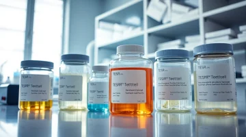 Showcase all check the alignment of TeSR™ pluripotent stem cell media products in a modern laboratory.