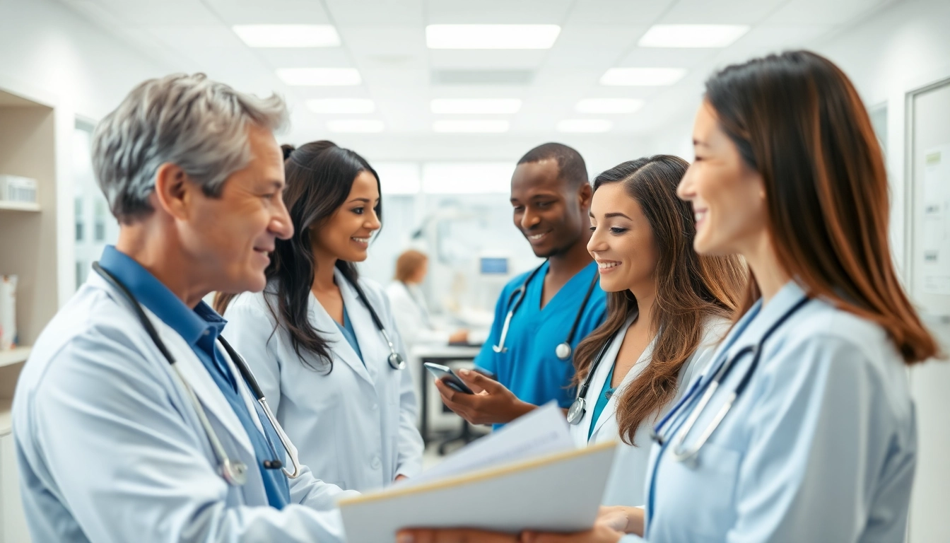 Health Care support Service team providing compassionate assistance in a modern healthcare facility.