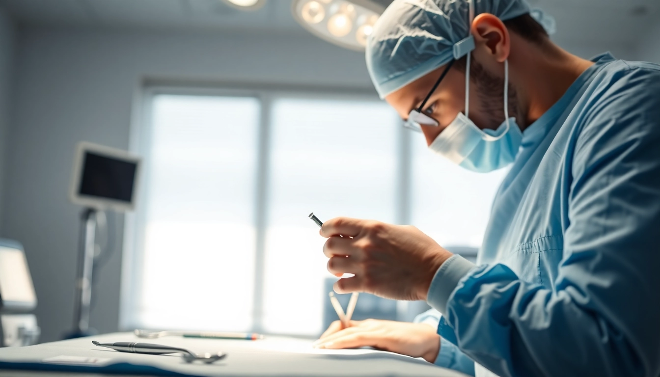 Optimizing Bauchdeckenstraffung Braunschweig with a skilled surgeon in a modern surgical environment.