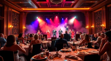 Enjoying the best dinner show in las vegas with lively performances and gourmet dining experience.