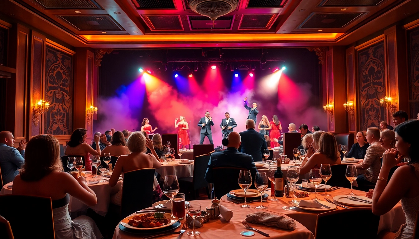 Enjoying the best dinner show in las vegas with lively performances and gourmet dining experience.