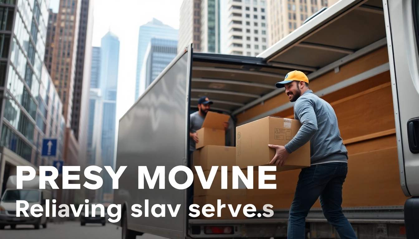 Movers Calgary expertly handling moving tasks in an urban setting